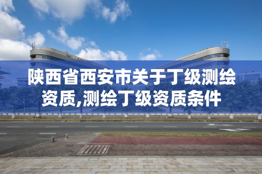 陕西省西安市关于丁级测绘资质,测绘丁级资质条件