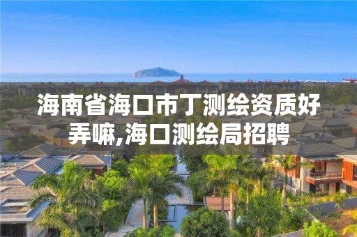 海南省海口市丁测绘资质好弄嘛,海口测绘局招聘