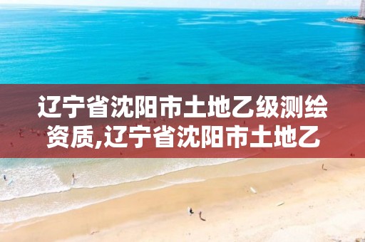 辽宁省沈阳市土地乙级测绘资质,辽宁省沈阳市土地乙级测绘资质查询