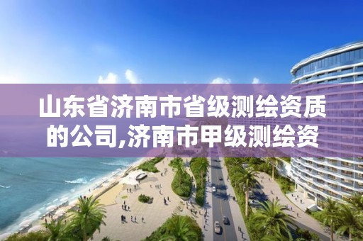 山东省济南市省级测绘资质的公司,济南市甲级测绘资质单位