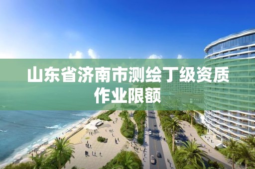 山东省济南市测绘丁级资质作业限额