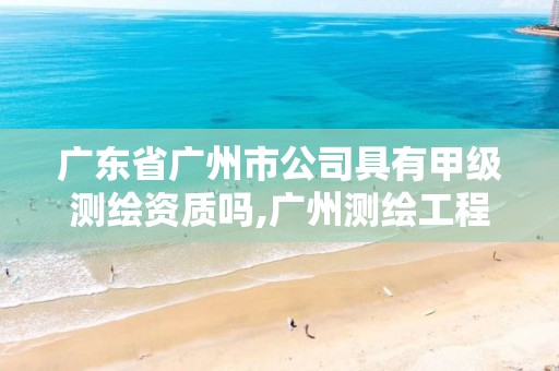 广东省广州市公司具有甲级测绘资质吗,广州测绘工程公司。