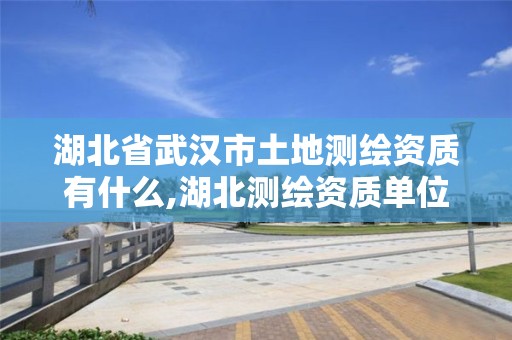 湖北省武汉市土地测绘资质有什么,湖北测绘资质单位