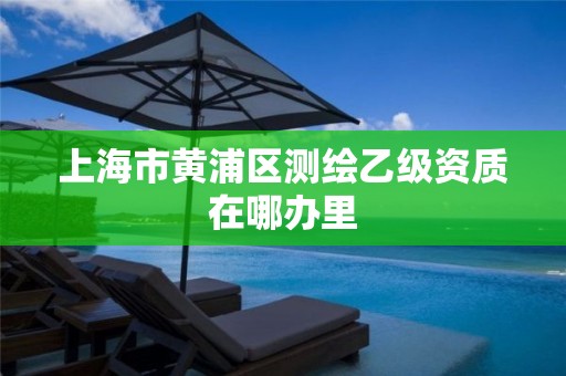 上海市黄浦区测绘乙级资质在哪办里