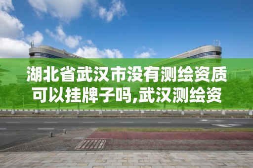 湖北省武汉市没有测绘资质可以挂牌子吗,武汉测绘资质代办。