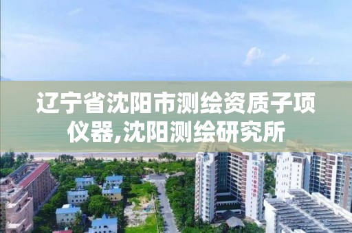 辽宁省沈阳市测绘资质子项仪器,沈阳测绘研究所