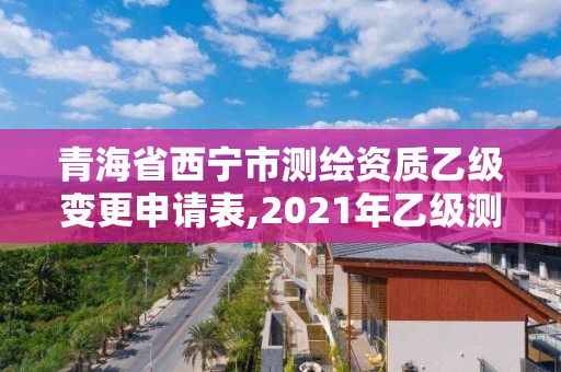 青海省西宁市测绘资质乙级变更申请表,2021年乙级测绘资质申报材料。