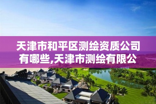 天津市和平区测绘资质公司有哪些,天津市测绘有限公司