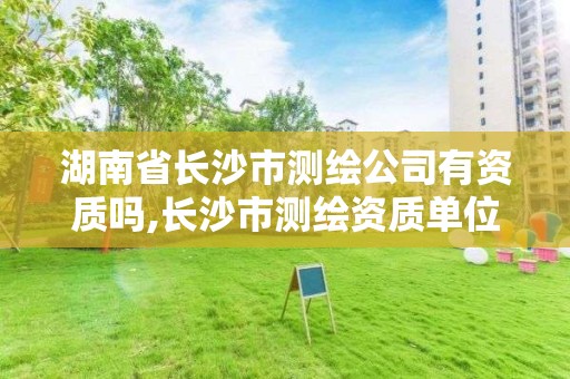 湖南省长沙市测绘公司有资质吗,长沙市测绘资质单位名单