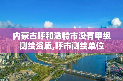 内蒙古呼和浩特市没有甲级测绘资质,呼市测绘单位