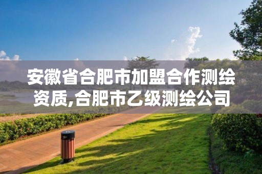 安徽省合肥市加盟合作测绘资质,合肥市乙级测绘公司。