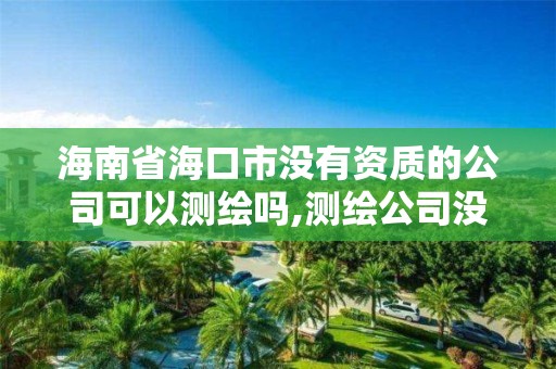 海南省海口市没有资质的公司可以测绘吗,测绘公司没有资质可以开展业务吗。