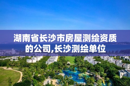 湖南省长沙市房屋测绘资质的公司,长沙测绘单位