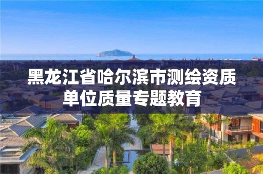 黑龙江省哈尔滨市测绘资质单位质量专题教育