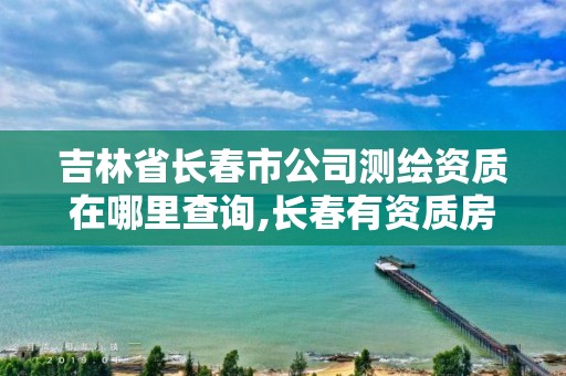 吉林省长春市公司测绘资质在哪里查询,长春有资质房屋测绘公司电话。