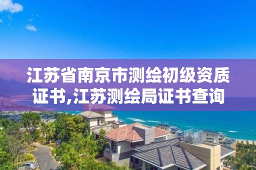 江苏省南京市测绘初级资质证书,江苏测绘局证书查询