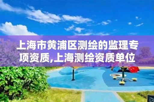 上海市黄浦区测绘的监理专项资质,上海测绘资质单位