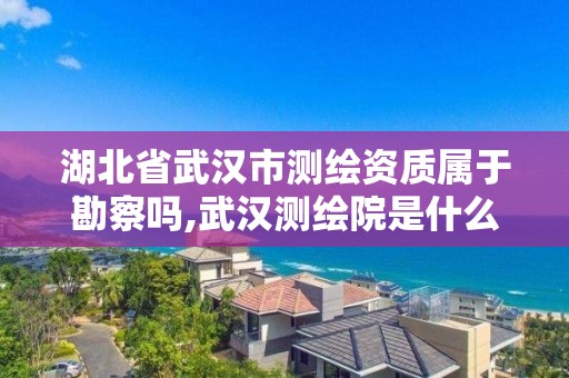 湖北省武汉市测绘资质属于勘察吗,武汉测绘院是什么级别