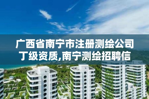 广西省南宁市注册测绘公司丁级资质,南宁测绘招聘信息