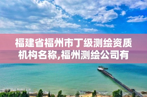 福建省福州市丁级测绘资质机构名称,福州测绘公司有几家。