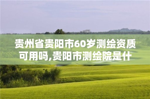 贵州省贵阳市60岁测绘资质可用吗,贵阳市测绘院是什么单位