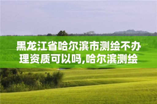 黑龙江省哈尔滨市测绘不办理资质可以吗,哈尔滨测绘招聘。