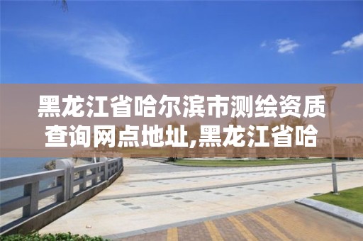 黑龙江省哈尔滨市测绘资质查询网点地址,黑龙江省哈尔滨市测绘局