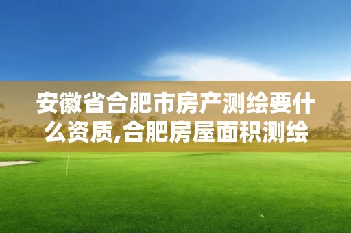 安徽省合肥市房产测绘要什么资质,合肥房屋面积测绘公司。