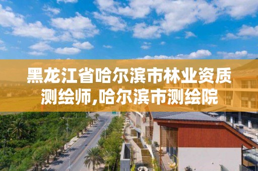 黑龙江省哈尔滨市测绘师,哈尔滨市测绘院