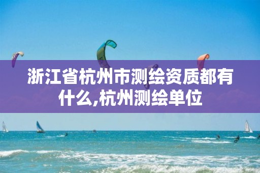 浙江省杭州市测绘资质都有什么,杭州测绘单位