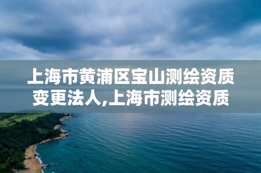 上海市黄浦区宝山测绘资质变更法人,上海市测绘资质单位名单