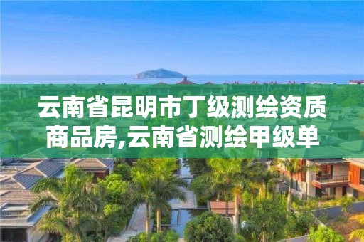 云南省昆明市丁级测绘资质商品房,云南省测绘甲级单位