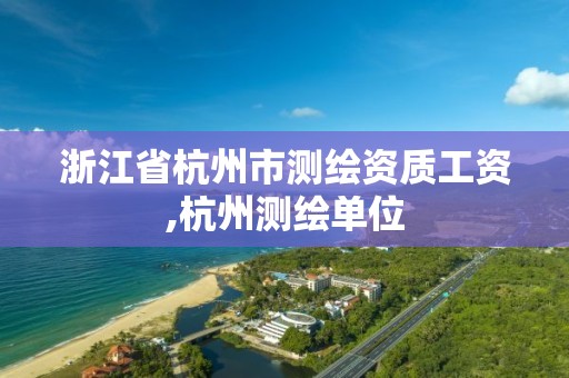 浙江省杭州市测绘资质工资,杭州测绘单位