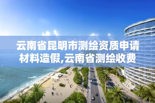 云南省昆明市测绘资质申请材料造假,云南省测绘收费标准