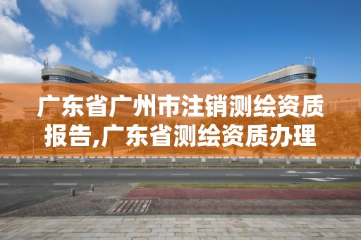 广东省广州市注销测绘资质报告,广东省测绘资质办理流程