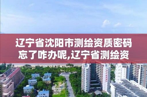 辽宁省沈阳市测绘资质密码忘了咋办呢,辽宁省测绘资质延期。