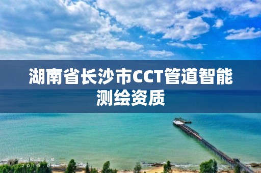 湖南省长沙市CCT管道智能测绘资质