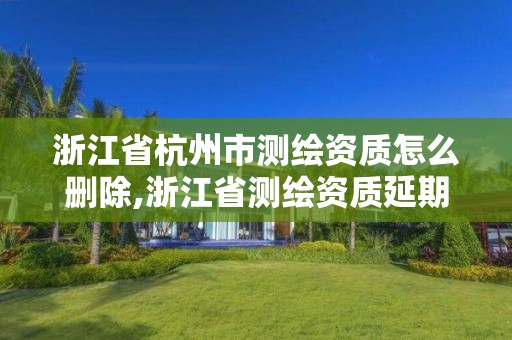 浙江省杭州市测绘资质怎么删除,浙江省测绘资质延期公告