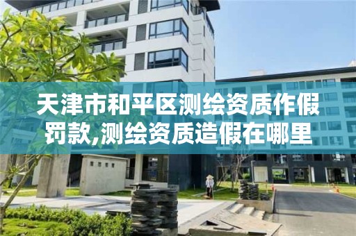 天津市和平区测绘资质作假罚款,测绘资质造假在哪里举报