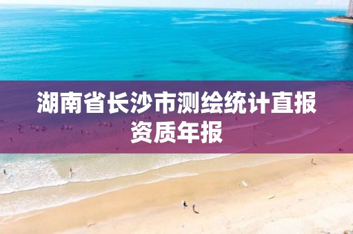 湖南省长沙市测绘统计直报资质年报