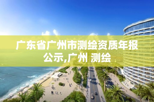 广东省广州市测绘资质年报公示,广州 测绘