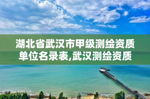 湖北省武汉市甲级测绘资质单位名录表,武汉测绘资质代办。