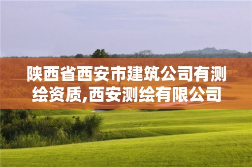 陕西省西安市建筑公司有测绘资质,西安测绘有限公司