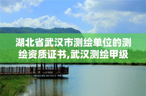 湖北省武汉市测绘单位的测绘资质证书,武汉测绘甲级资质公司