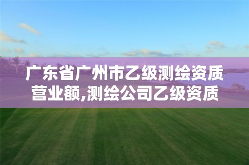 广东省广州市乙级测绘资质营业额,测绘公司乙级资质办理需要些条件