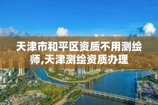 天津市和平区资质不用测绘师,天津测绘资质办理