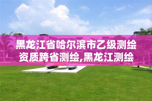 黑龙江省哈尔滨市乙级测绘资质跨省测绘,黑龙江测绘公司乙级资质