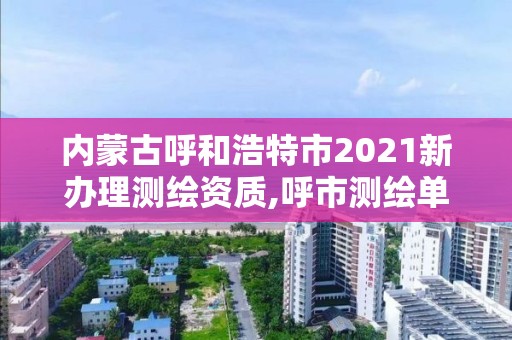 内蒙古呼和浩特市2021新办理测绘资质,呼市测绘单位