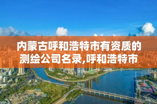 内蒙古呼和浩特市有资质的测绘公司名录,呼和浩特市测绘仪器店