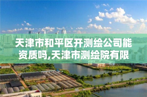 天津市和平区开测绘公司能资质吗,天津市测绘院有限公司资质。